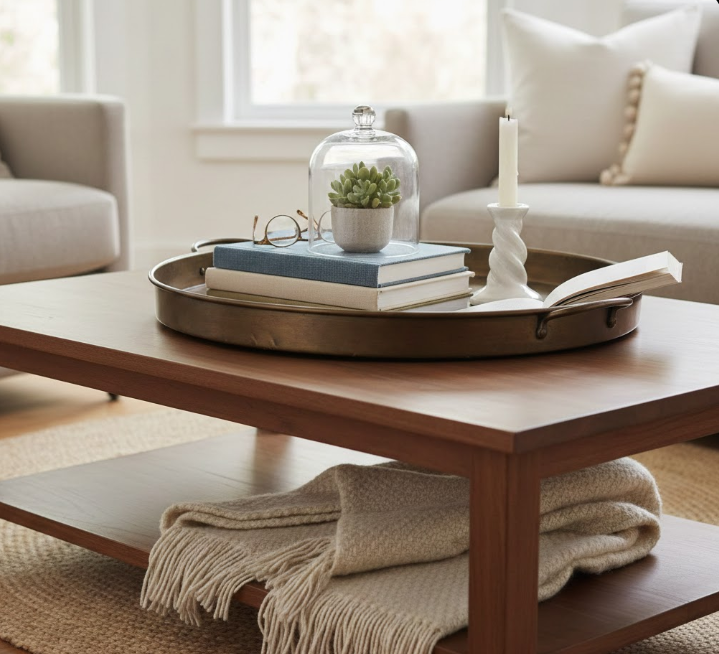 A Decorative Tray to Ground the Look