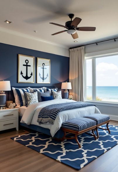 A Mix of Contemporary and Nautical Styles