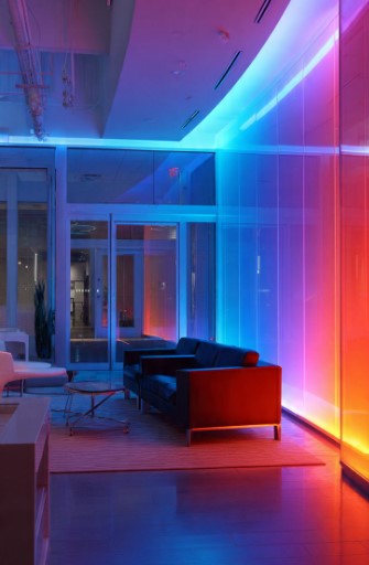 Adaptive Color-Changing Walls