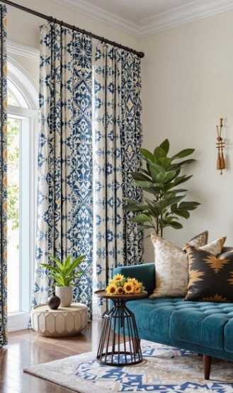 Add a Pop with Curtains