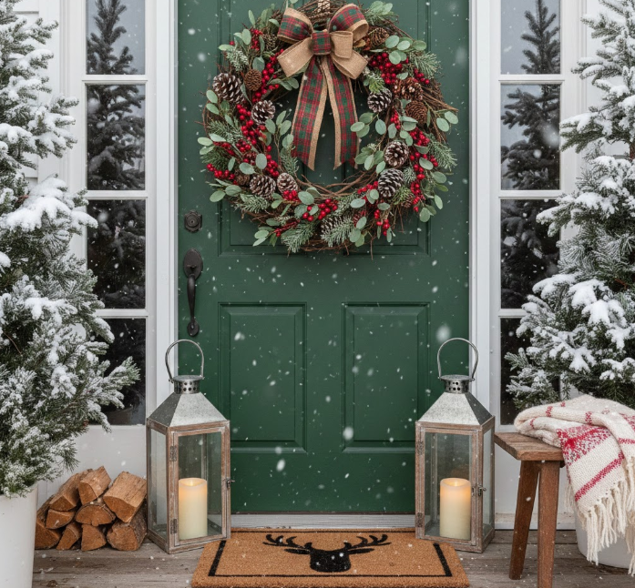 Add a Rustic Wreath