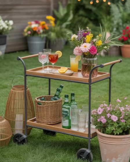Add an Outdoor Bar Cart