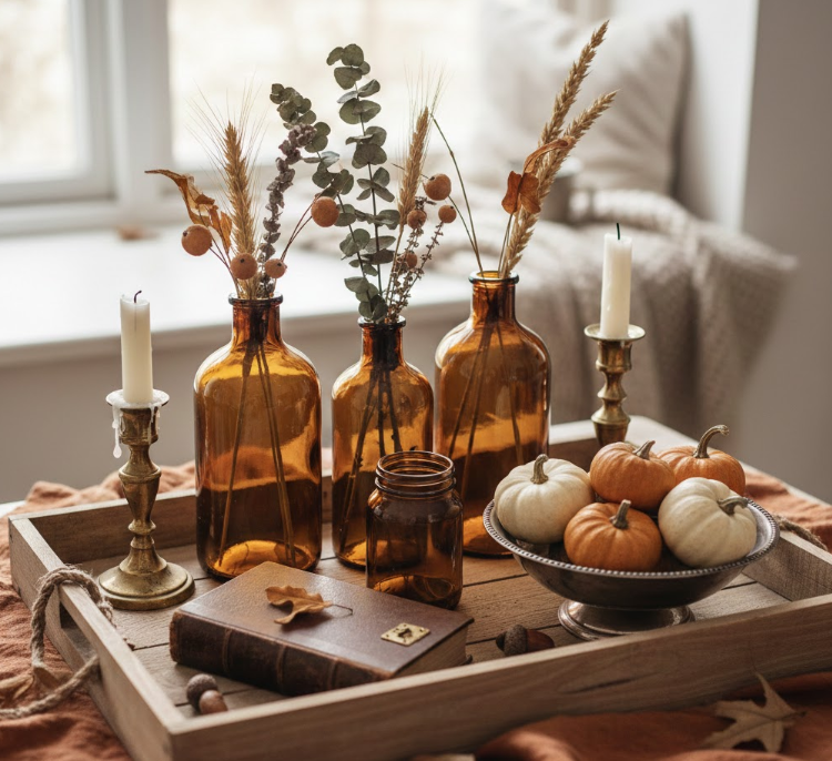 Amber and Antique Touches