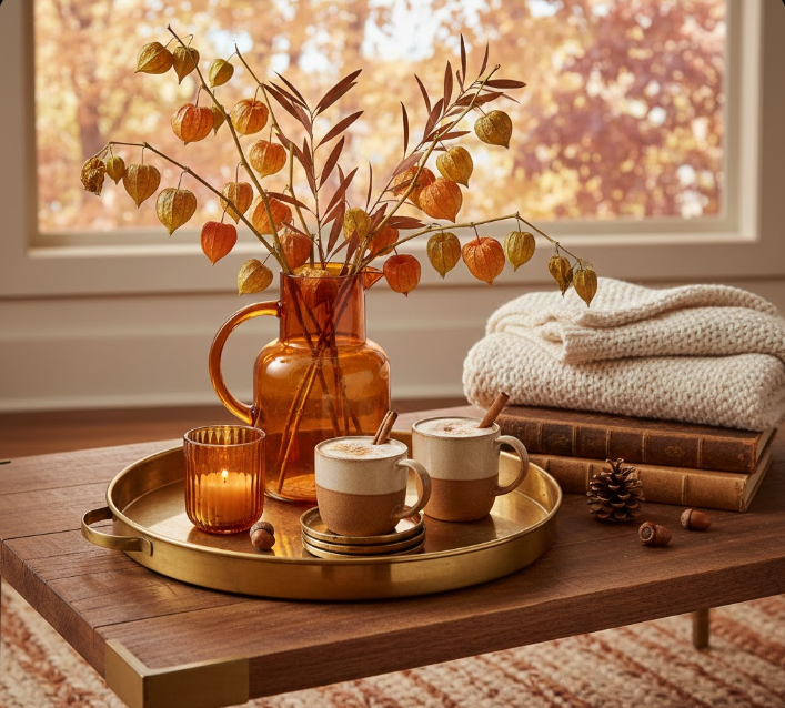Amber and Brass Elegance