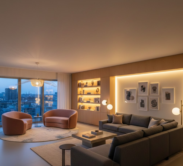  Ambient Lighting Sofa Zones