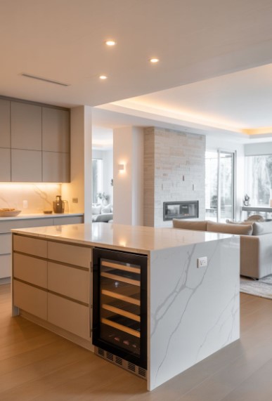 An Island With a Wine Cooler