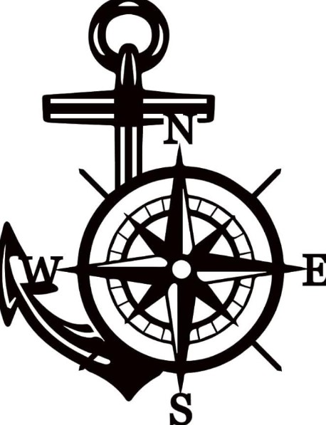 Anchor and Compass Decorative Elements