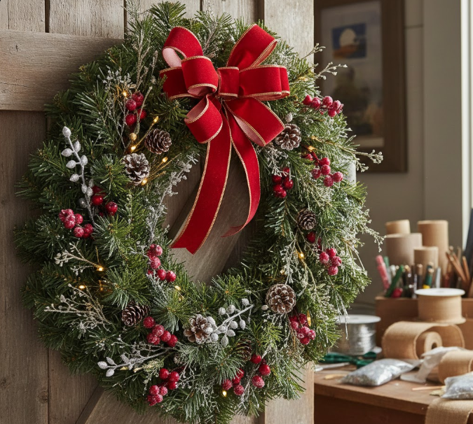  Artificial Fir Christmas Wreath