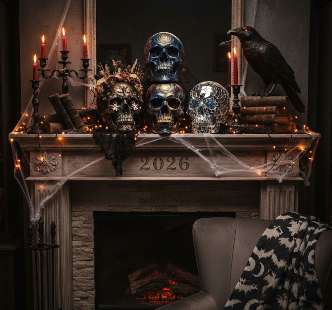 Artistic Skull Display