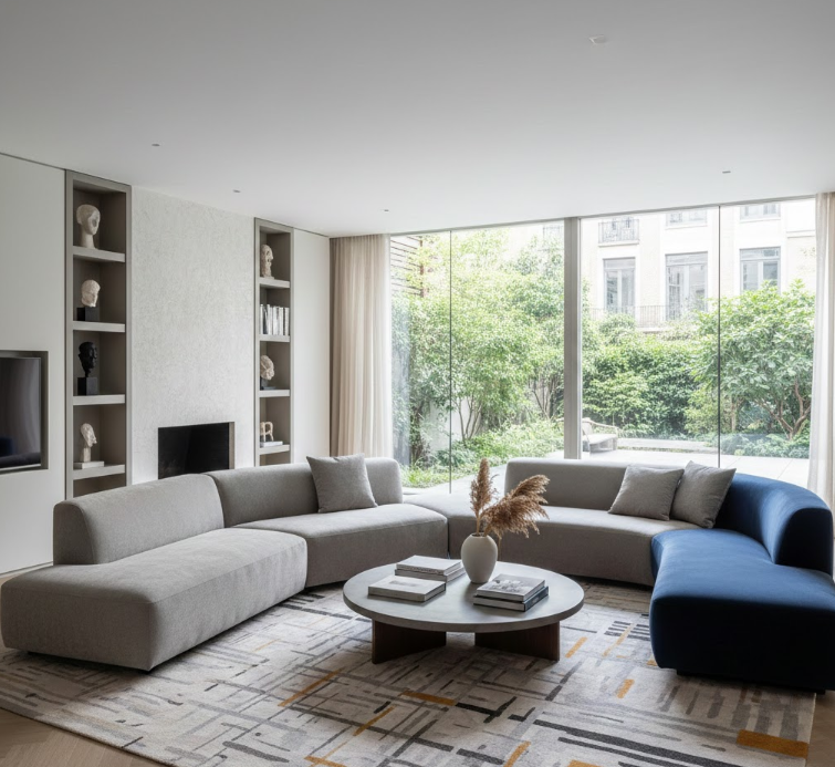 Asymmetrical Sofa Arrangements