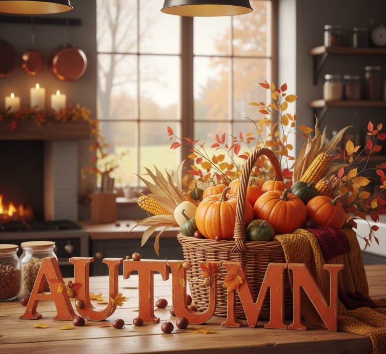 Autumn Letter Sign and Basket