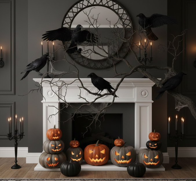 Bare Branch Black Ravens