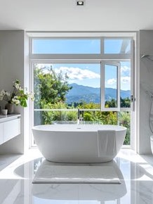 Bathroom Bliss, Right by the Window