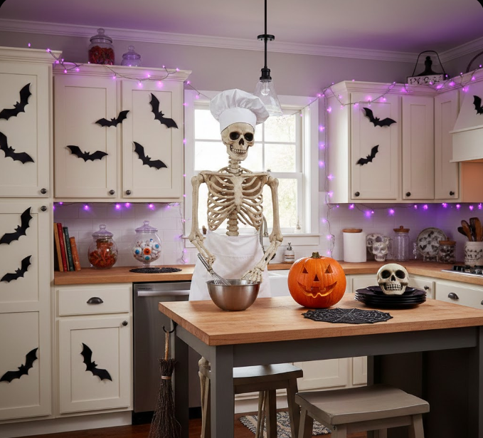 Bats on the Cabinets & Skeleton Sous-Chef 