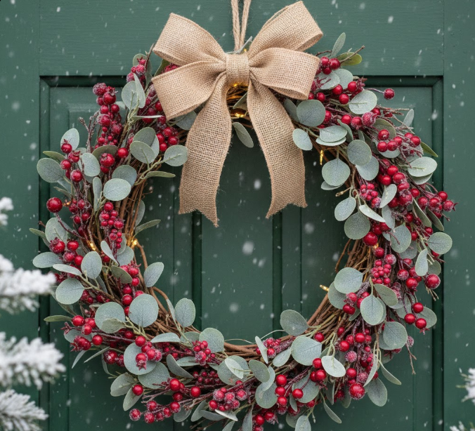 Berry and Eucalyptus Wreath 