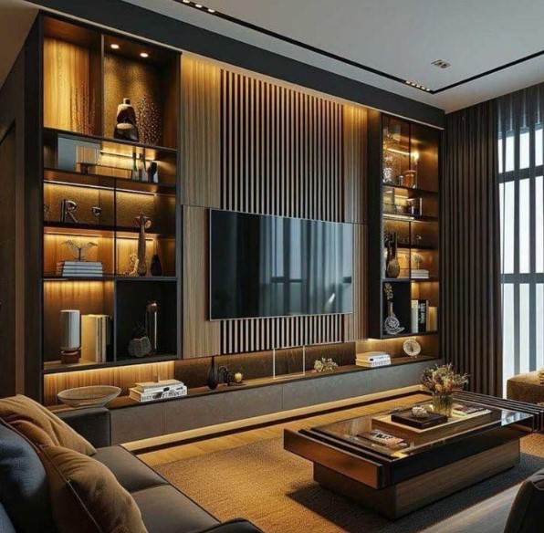  Bespoke Media Wall Unit