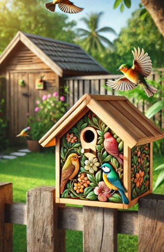 Birdhouse Entryway Scene