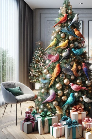 Birds of a Feather Christmas Tree