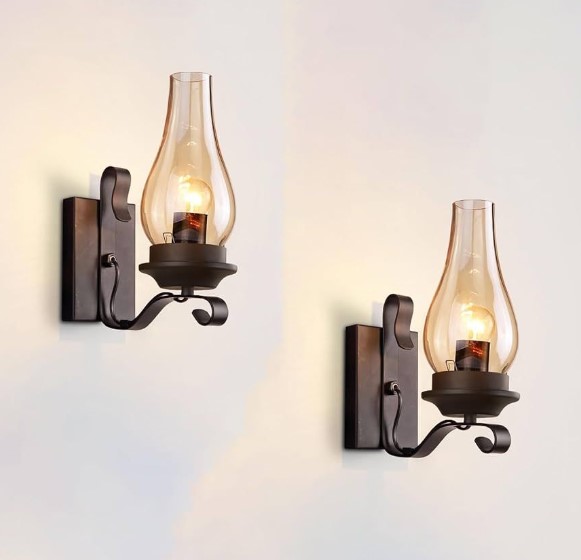 Black Iron Wall Sconces