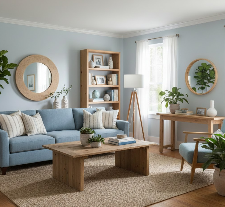 Blue + Wood: The Perfect Balance