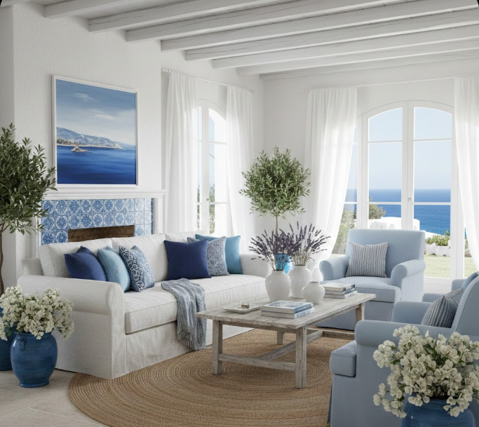 Blue and White Color Scheme