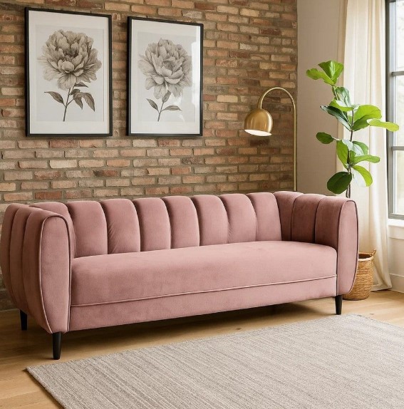 Blush Pink Velvet Touches