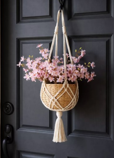 Bohemian Macrame Flower Basket