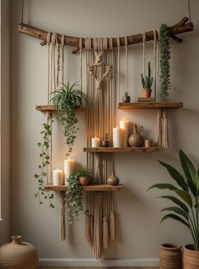 Boho Macramé and Plants