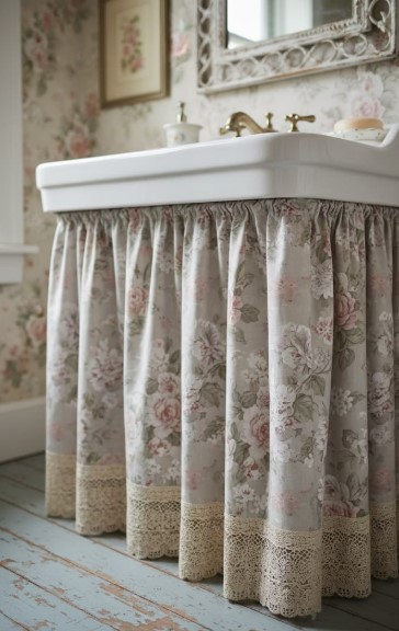 Botanical Sink Skirt