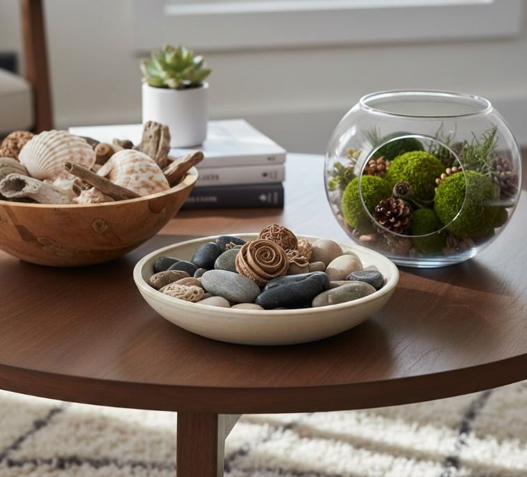 Bowls with Decorative Fillers