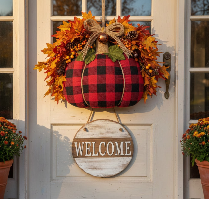 Buffalo Check Pumpkin Welcome Mix
