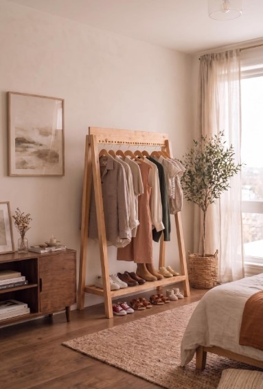 Build a Ladder Clothing Rack