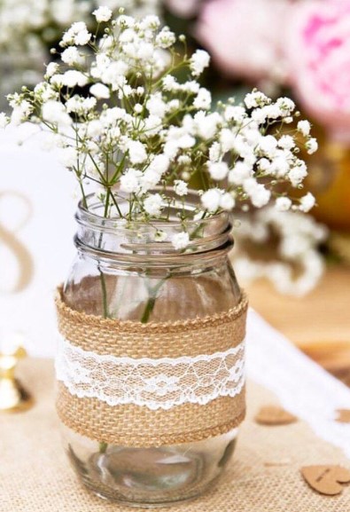 Burlap and Lace Mix