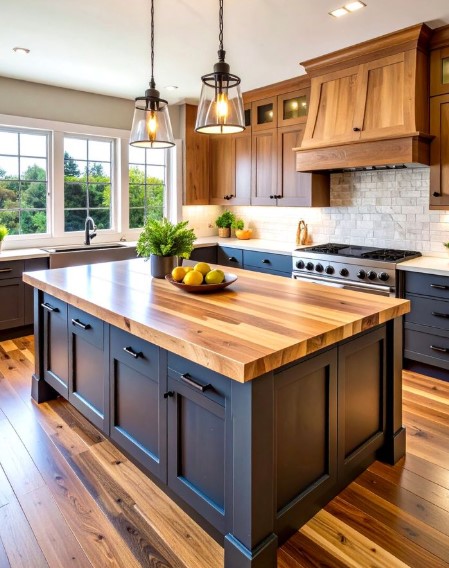 Butcher Block Island Top