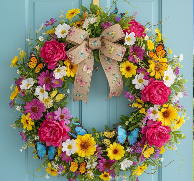 Butterfly Garden Wreath