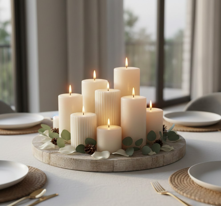Candles in Varying Heights