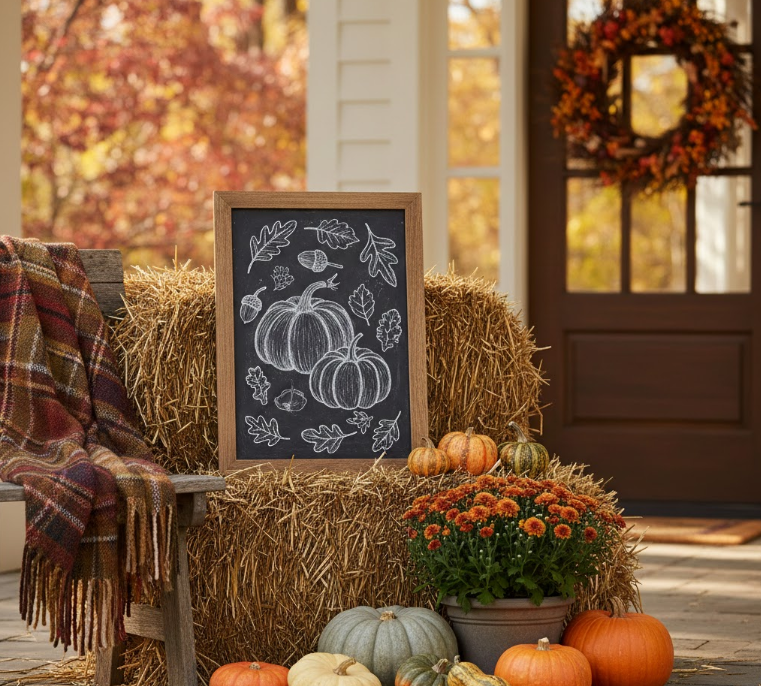 Chalkboard Fall Welcome