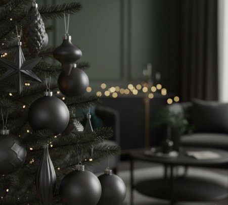 Charcoal Ornaments with Matte Finish