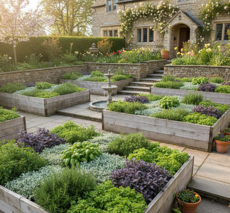 Checkerboard Herb Terrace
