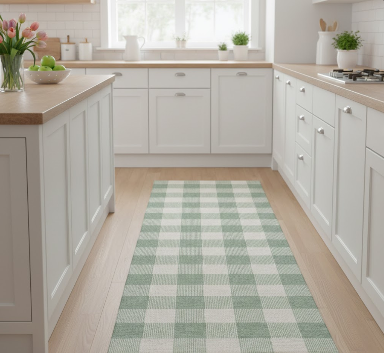 Checkered Runner Rug