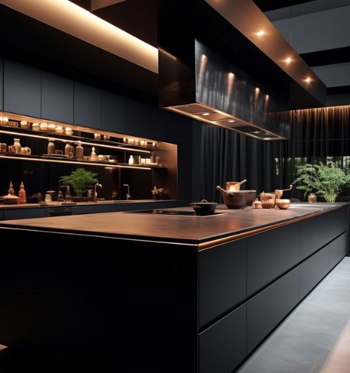 Chic Black with a Contemporary Style