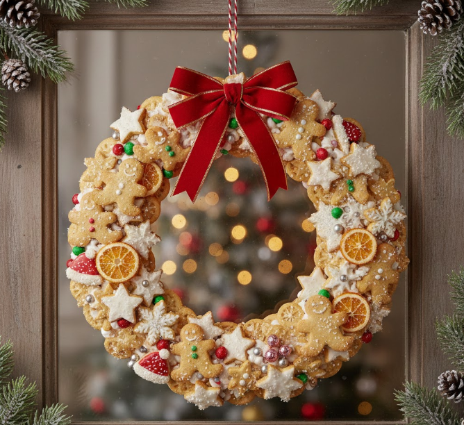  Christmas Biscuit Wreath
