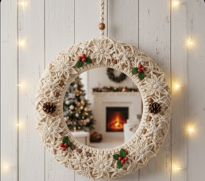 Christmas Macramé Wreath 