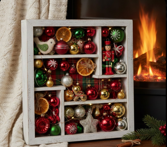 Christmas Ornament Shadow Box