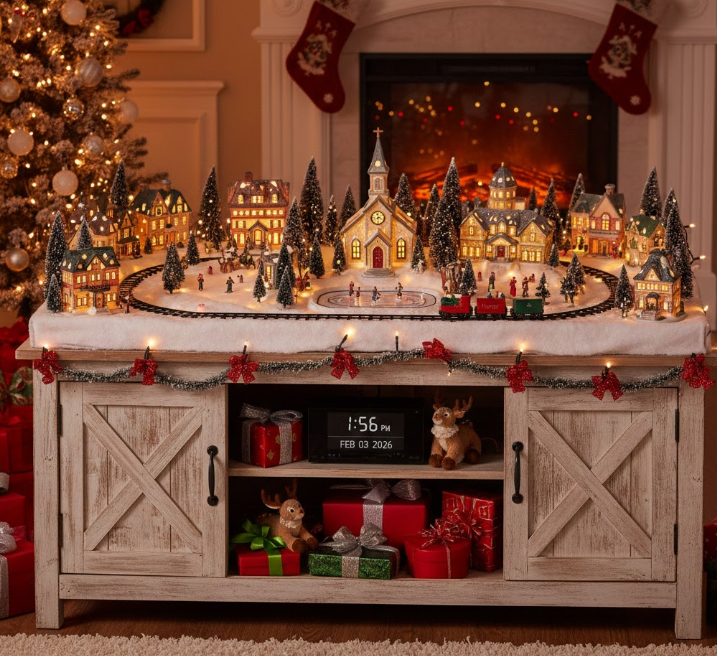 Christmas Village Scene