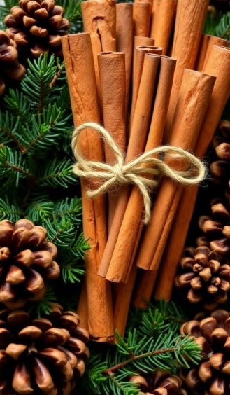 Cinnamon Stick Bundles as Ornaments