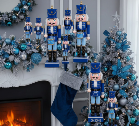 Classic Blue Nutcracker Figurines