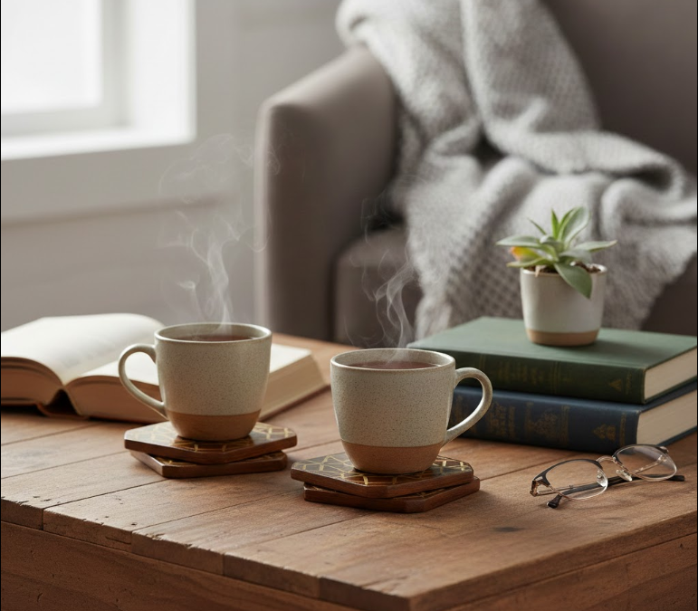 Coasters and Books