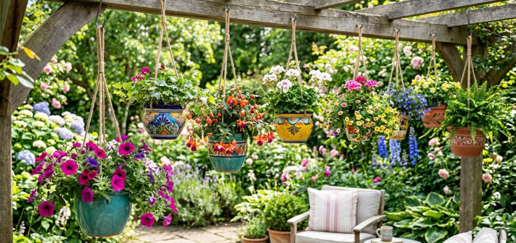 Colorful Hanging Planters