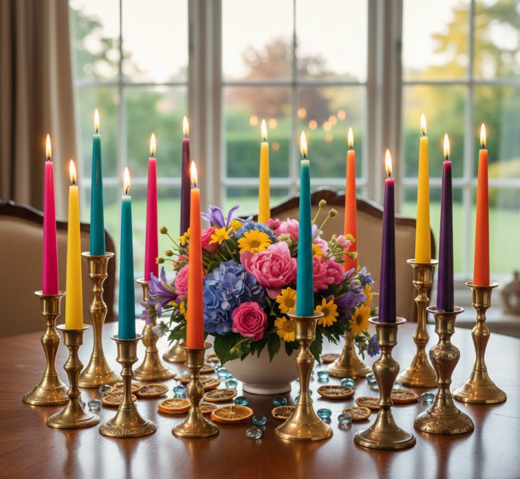 Colorful Taper Candles